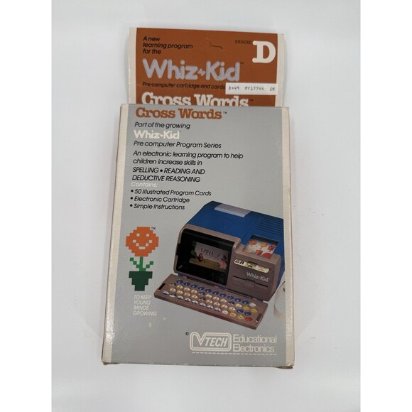 NEW Vintage 1984 VTECH Crosswords Whiz Kid Electronic Learning System Series D - Picture 1 of 16
